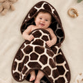 Precious 1-Ply Hood Baby Blanket - Choco Brown