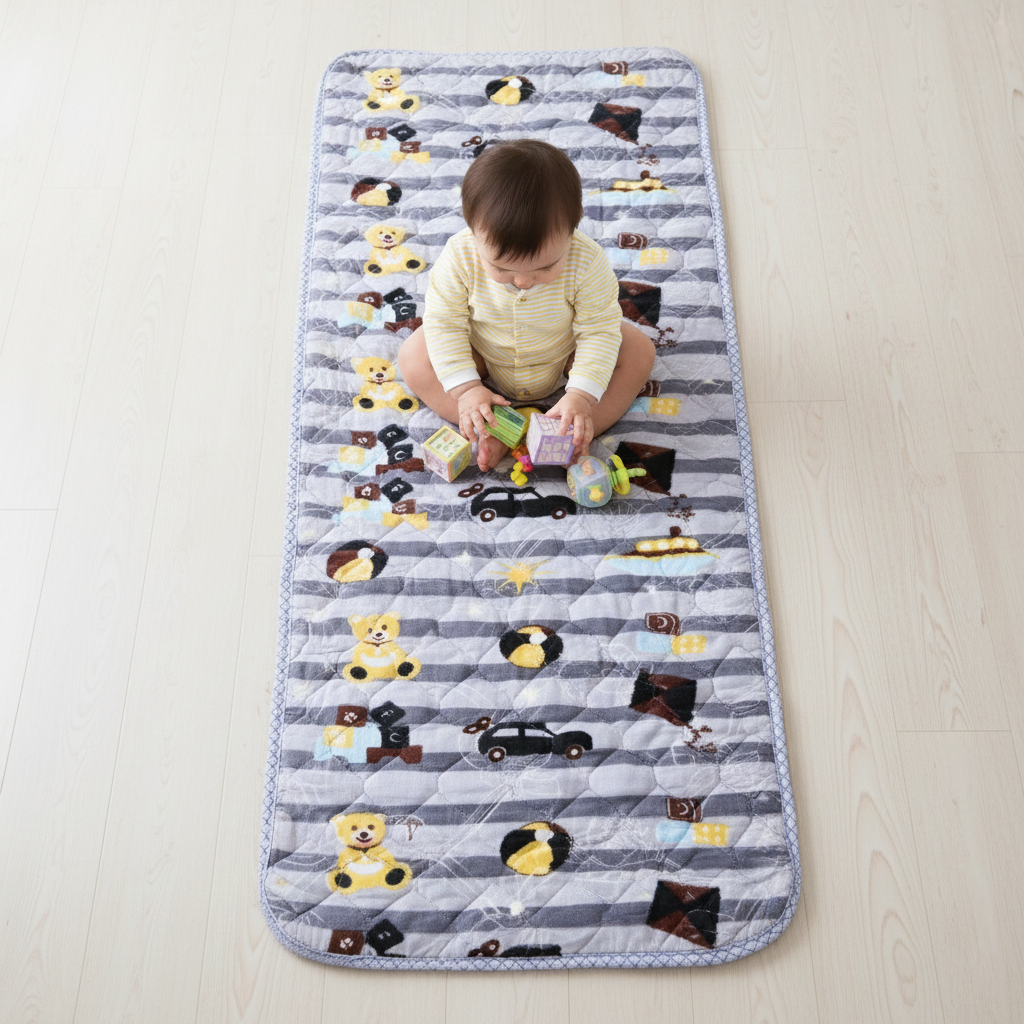 Kids Runner Play Mat-Gray (192×71 cm)