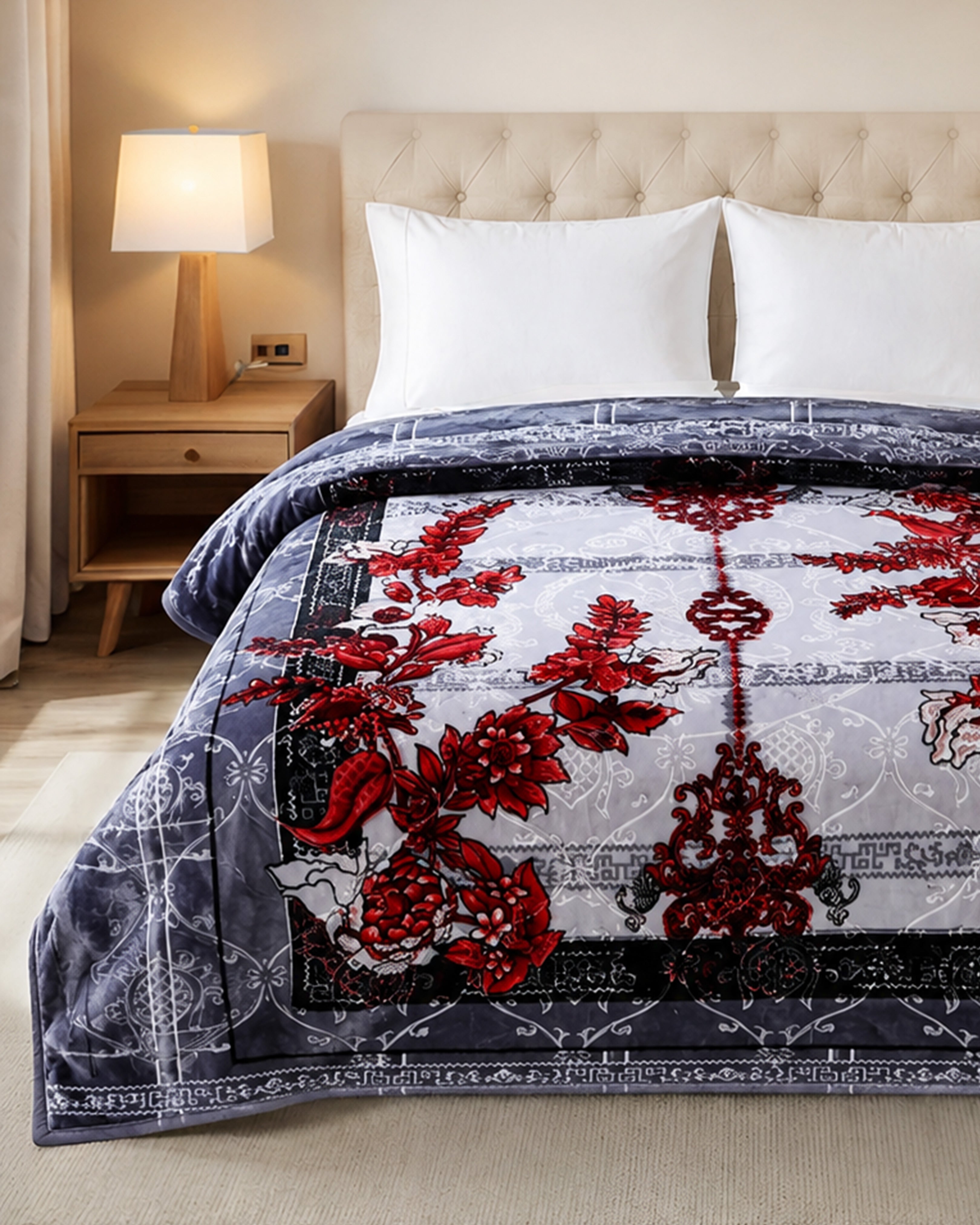 Empire 6KG 2-Ply King Bed Blanket-Smoky