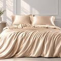Silk Satin Duvet Set Golden