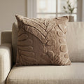 Solid Mink Cushion - Truffle
