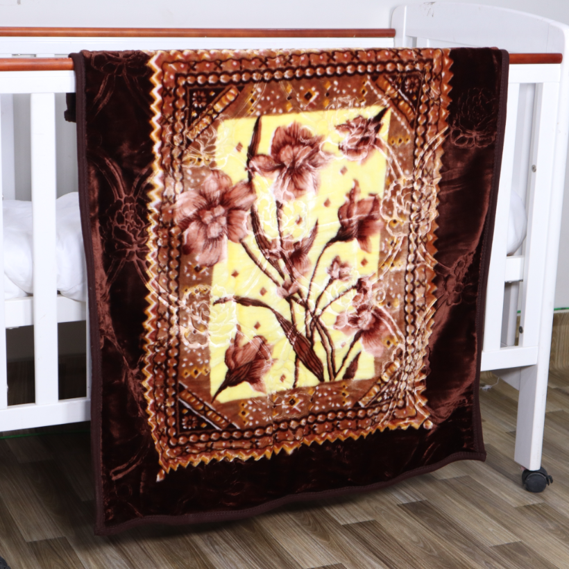 Royal Double Decker Baby Blanket- Warm Petals