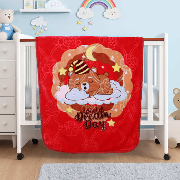 Tiny Tots Cot Micro Baby Blanket - Cherry