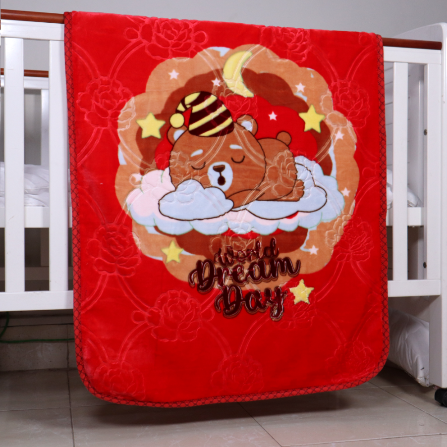 Tiny Tots Cot Micro Baby Blanket - Cherry