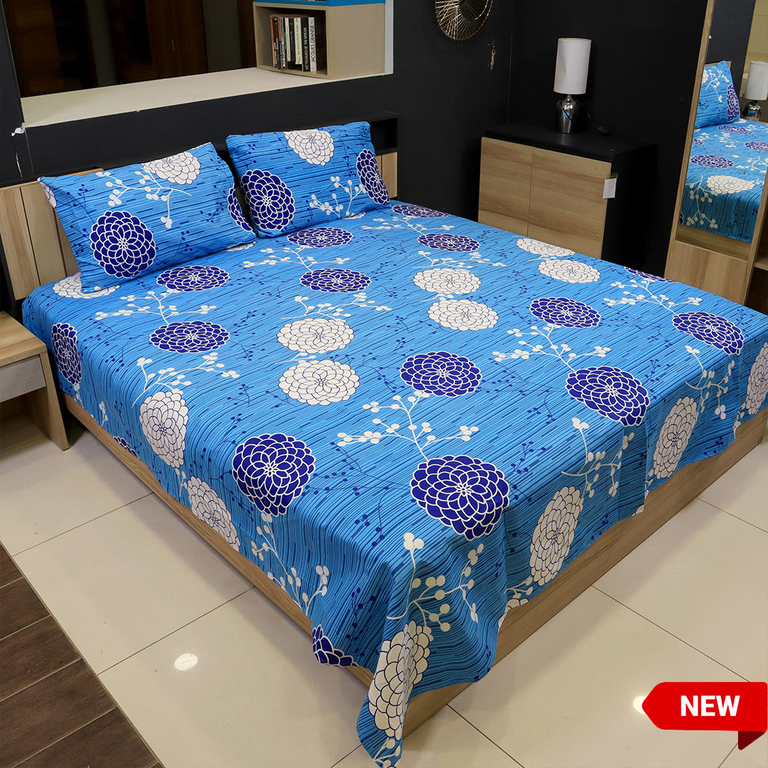 Bed Sheet Fantasy King Bed- True Blue
