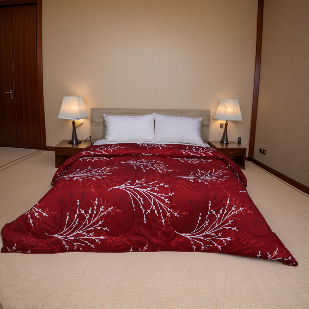 Printed King Bed Comforter - Redfrost