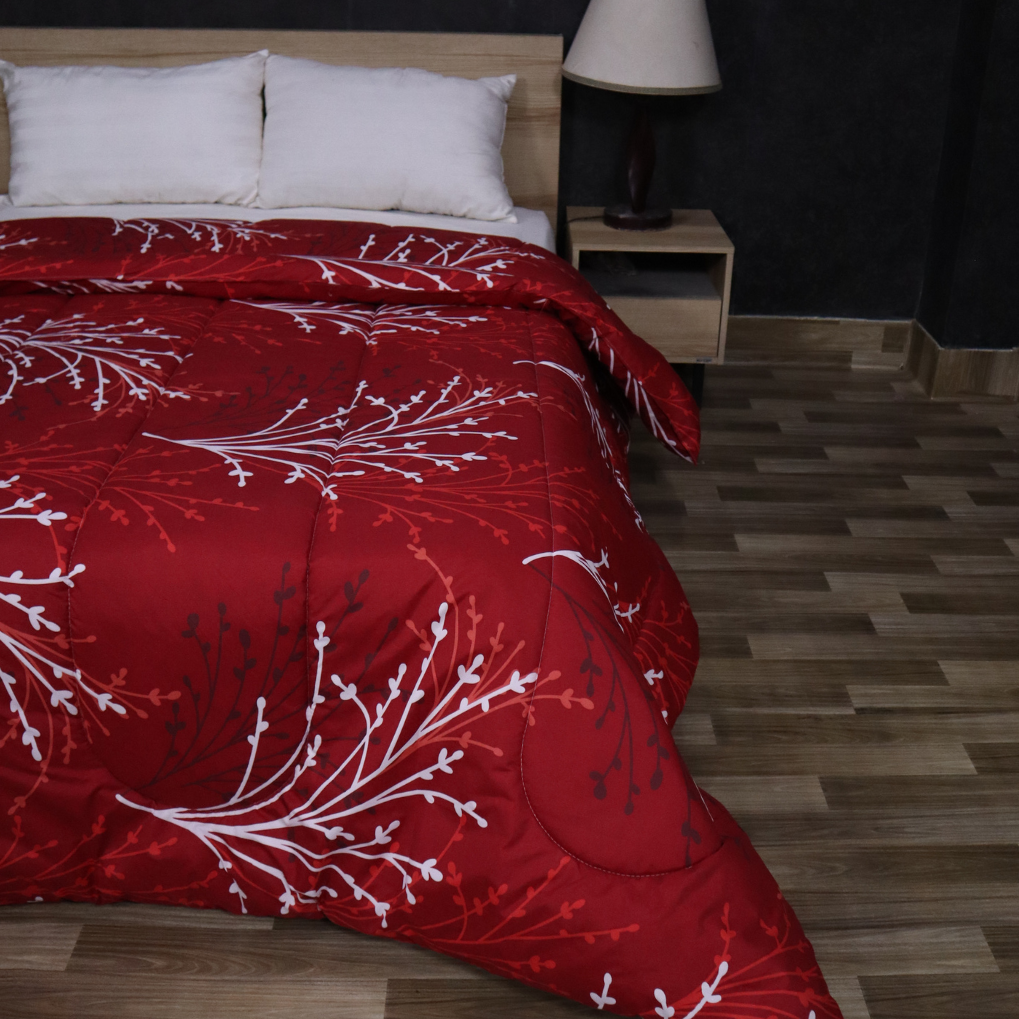 Printed King Bed Comforter - Redfrost