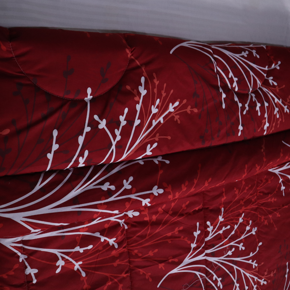 Printed King Bed Comforter - Redfrost