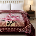 Moonlight Cloudy 4KG 2-Ply Double Bed Blanket - Berry Blossom
