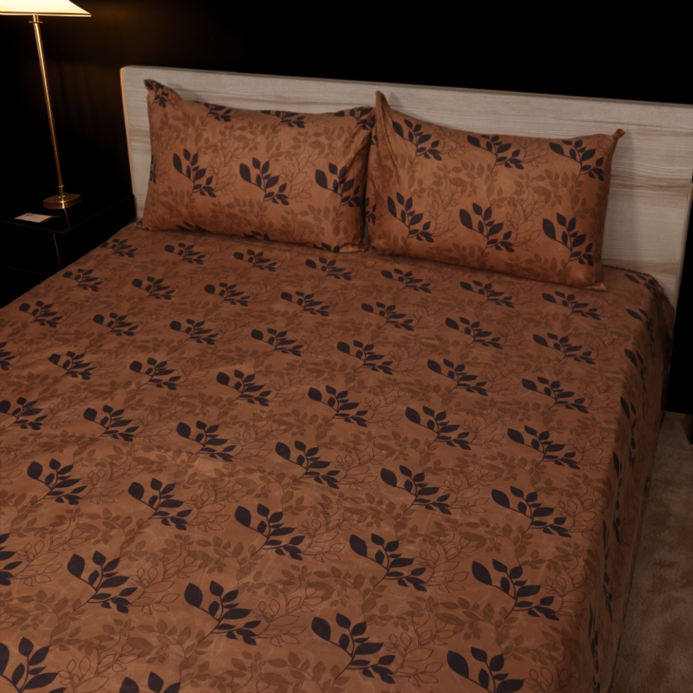 Bed Sheet Fantasy King Bed- Ochre