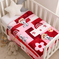 Little Star 1-Ply Cot Baby Blanket - Ruby