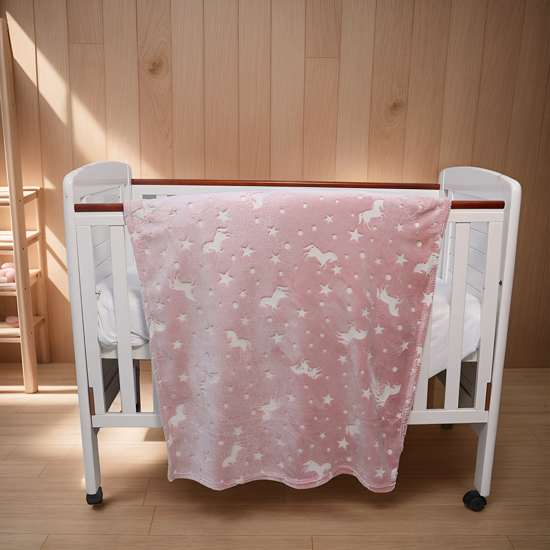 Lumina 1-Ply Glow AC Baby Blanket - Unicorn Dreams