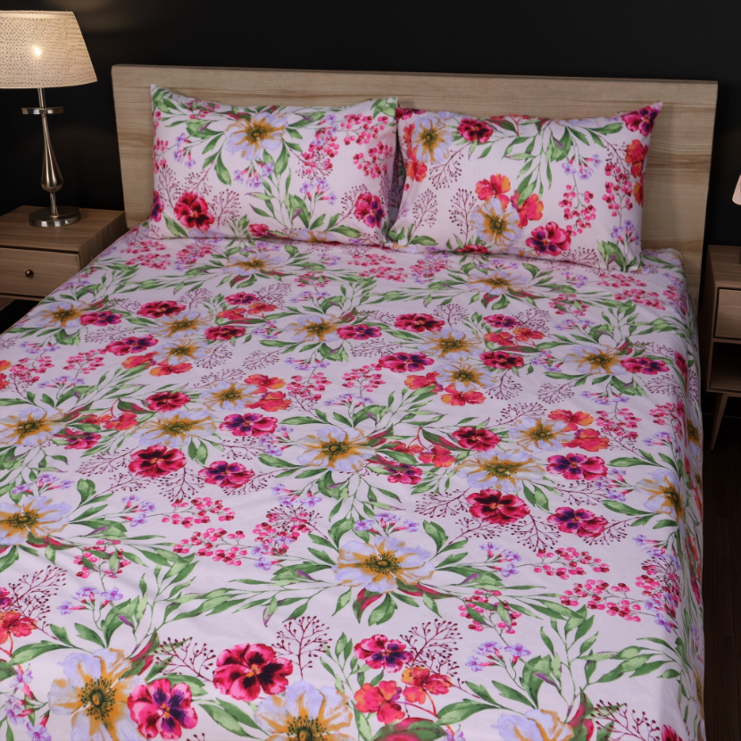 Bed Sheet Fantasy King Bed- Floral