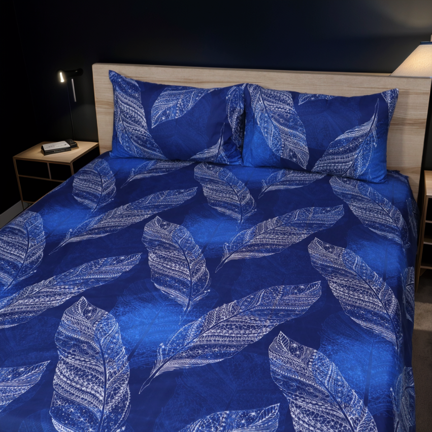 Bed Sheet Fantasy King Bed- Peacock