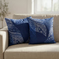 Printed Filled Cushions (Pair) - Peacock