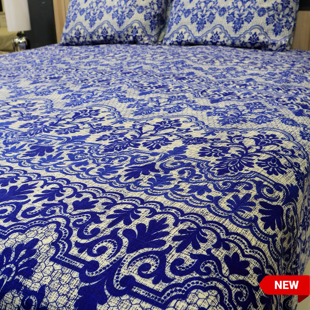Bed Sheet Fantasy King Bed-Ink Blue