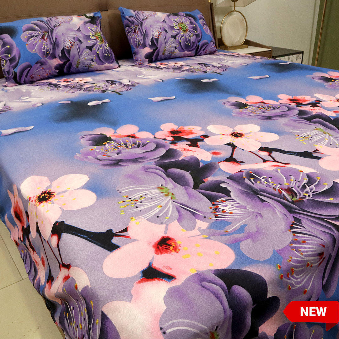 Bed Sheet Fantasy King Bed-Purple Fusion