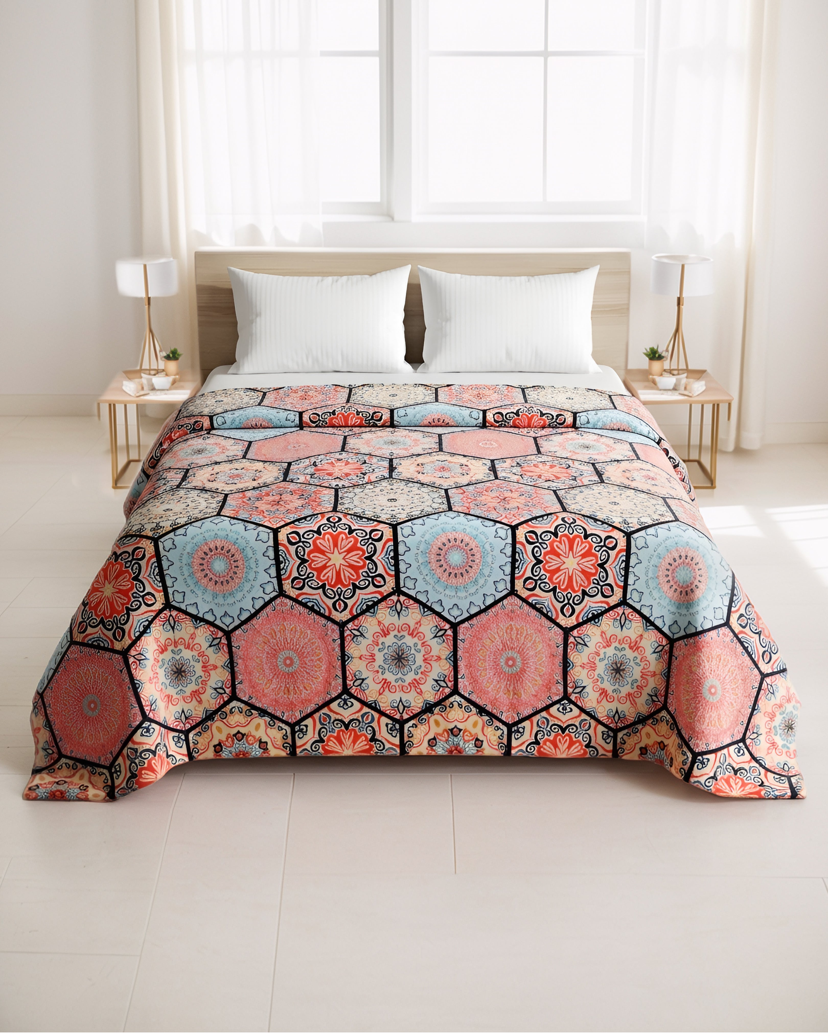 Supremo Flannel AC Blanket - Mosaic