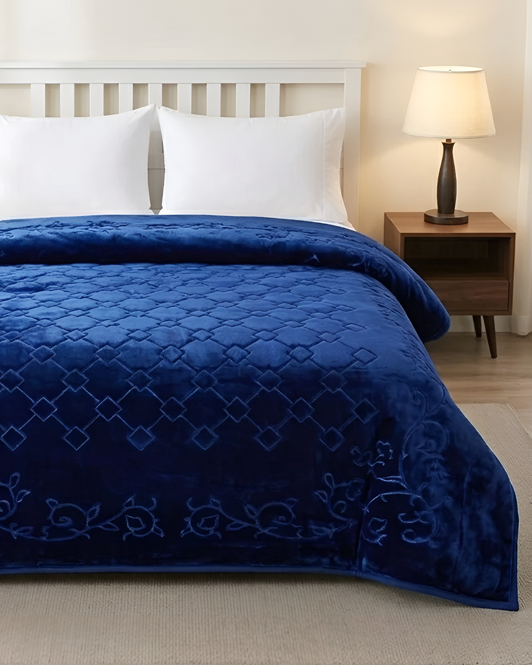 Moonlight Cloudy 4KG 2-Ply Double Bed Blanket - Twilight