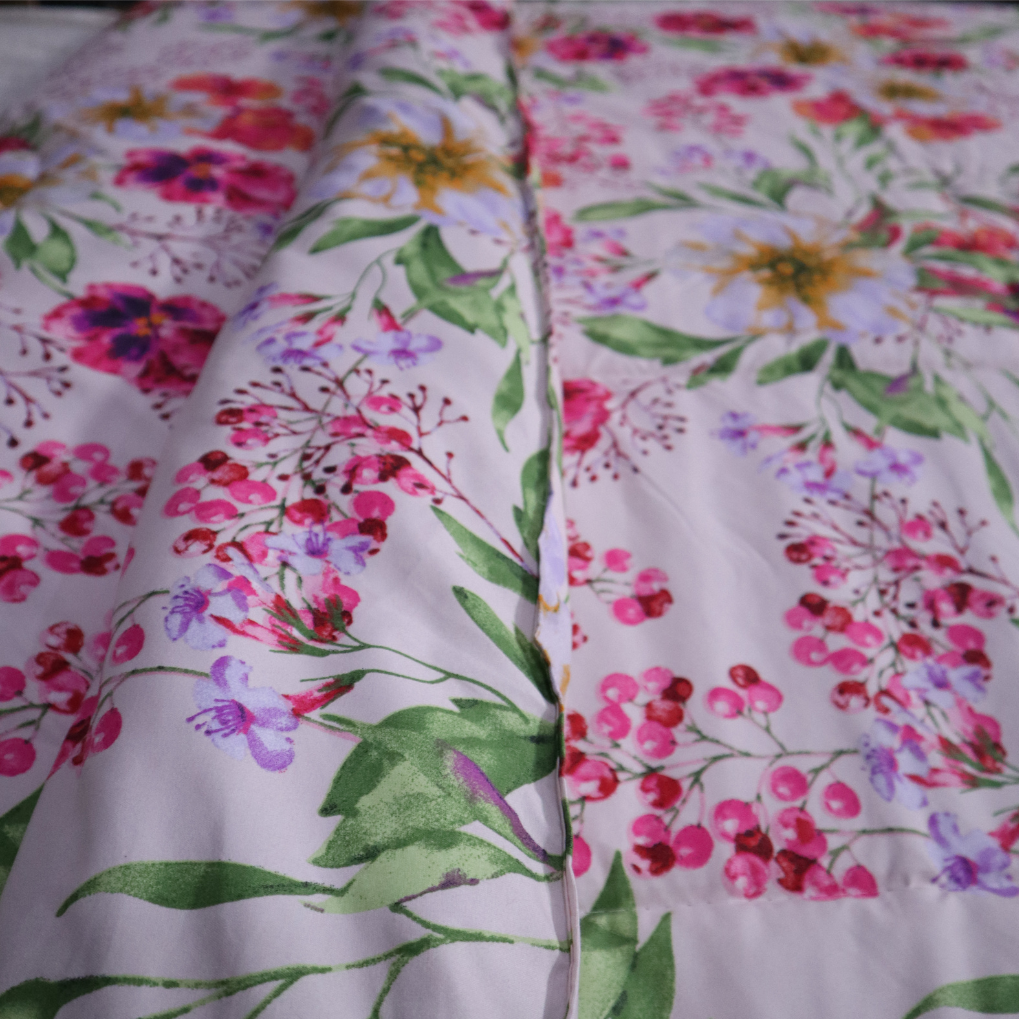 Printed King Bed Comforter - Floral