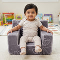 Little Lounger Baby Sofa - Grey