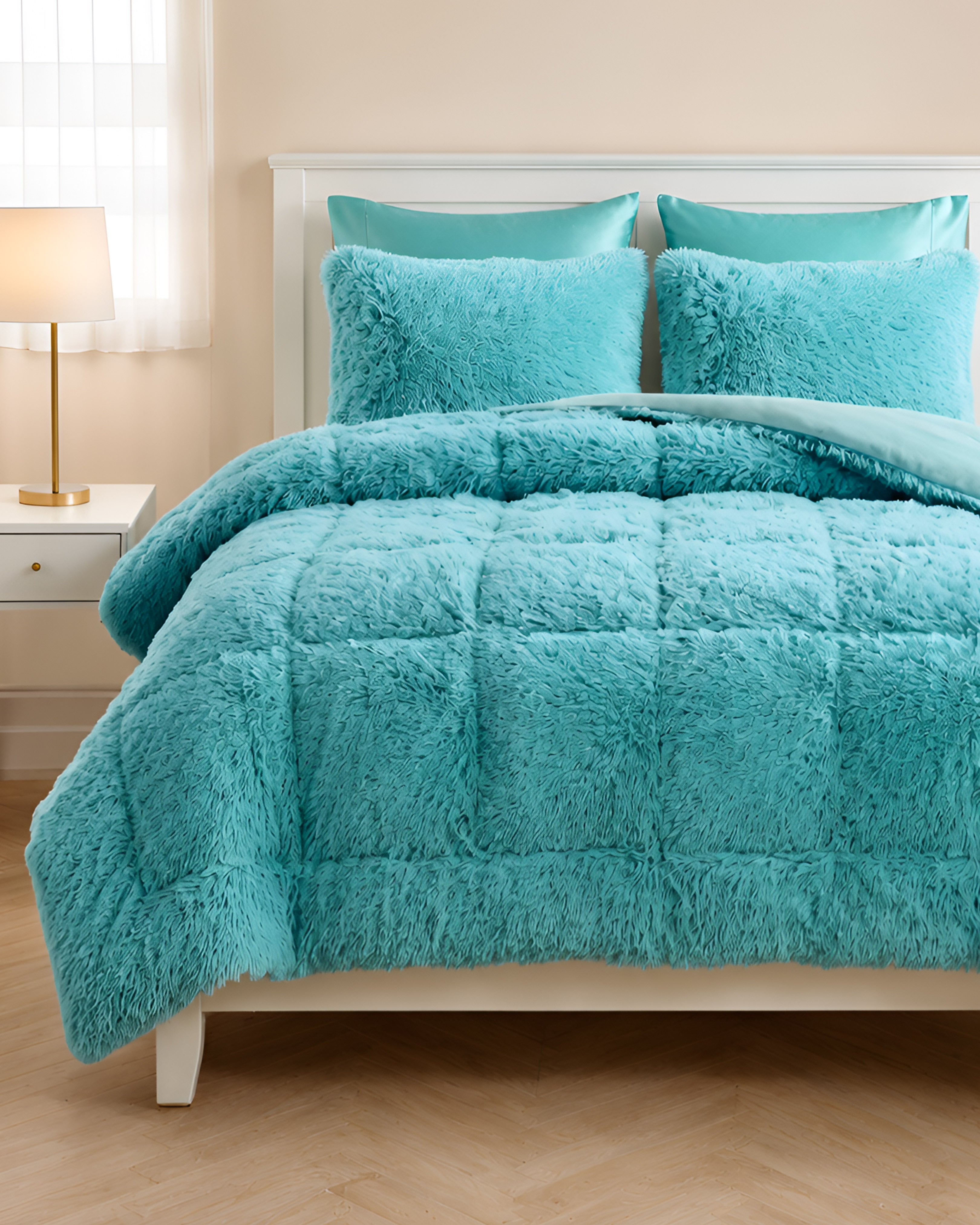 House of Velour 6-Piece Bed in a Bag-Mint