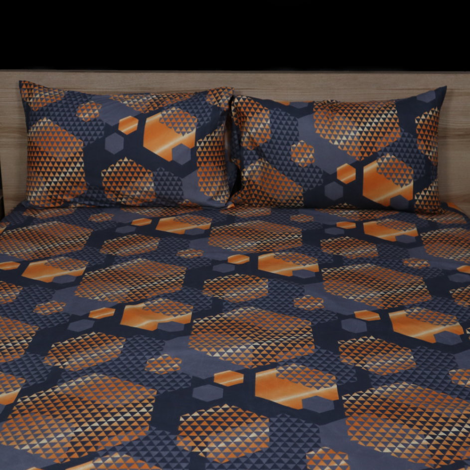 Bed Sheet Fantasy King Bed- Carbon Comb