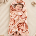 Precious 1-Ply Hood Baby Blanket - Pastel Pink