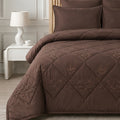 Heritage Bed Set 6 Pieces-Dark Brown