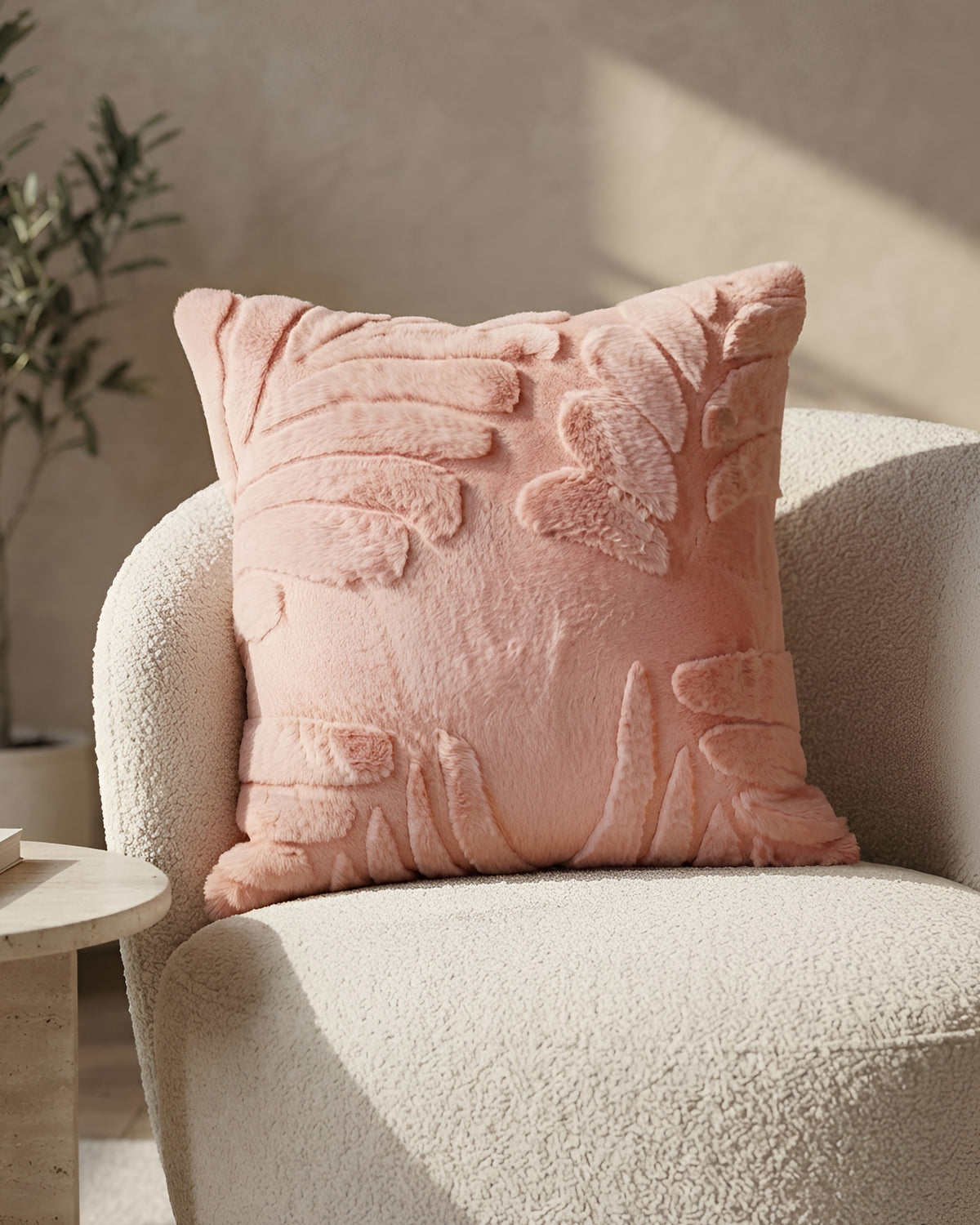 Solid Mink Cushion - Fleur