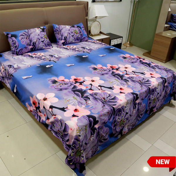 Bed Sheet Fantasy King Bed-Purple Fusion