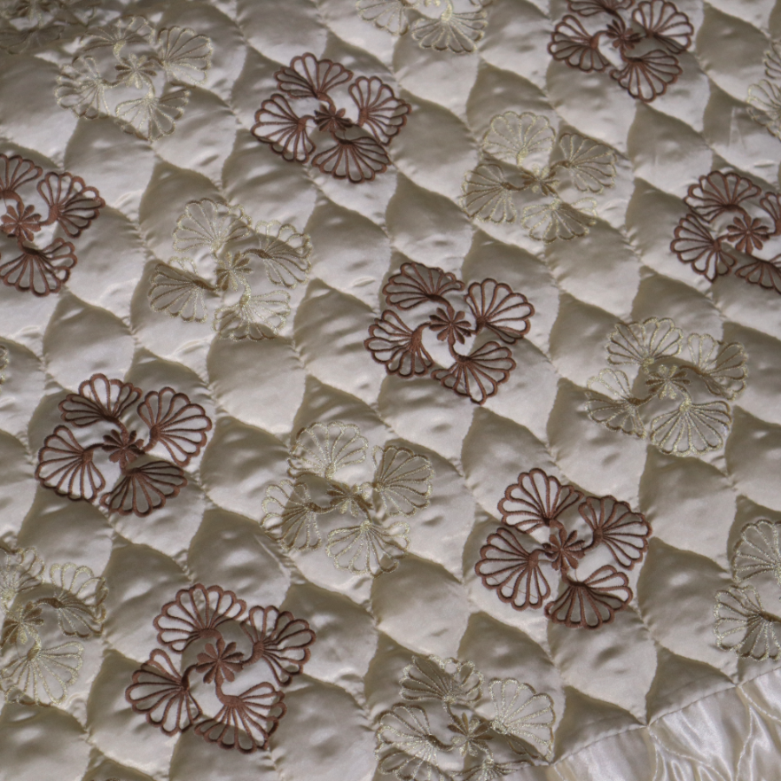 Ruby Silk 9 Pieces Embroidered Bed Set - Ivory Bliss