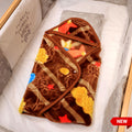 Baby Chic Baby Hood Blanket-Caramel