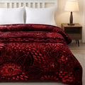Moonlight Cloudy 4KG 2-Ply Double Bed Blanket- Saffron