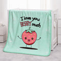Tiny Tots 2-Ply Cot Baby Blanket - Minty Berry