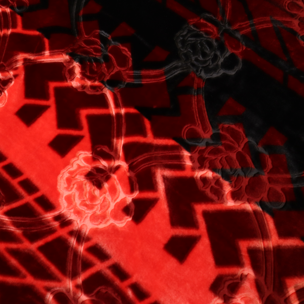 Harmony Single Bed Single Ply Blanket - Cherry Drape