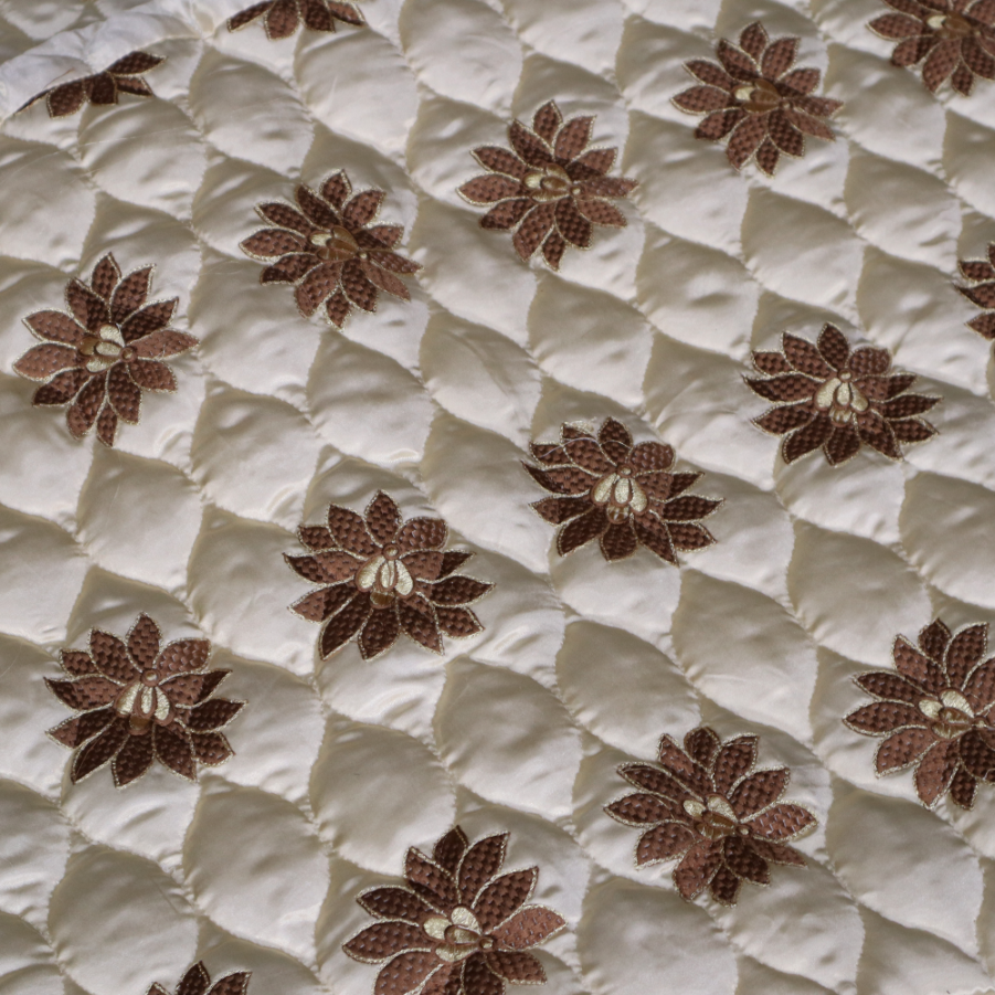 Ruby Silk 9 Pieces Embroidered Bed Set - Moonlit Bliss