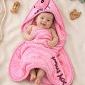 Tiny Tots 2-Ply Hood Baby Blanket - Berry Blush