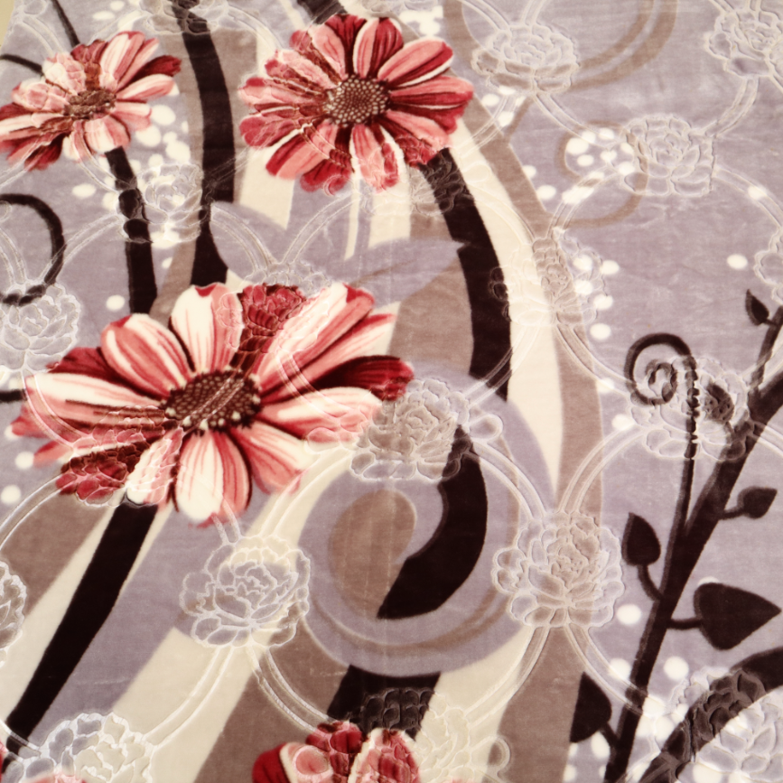 Harmony Single Bed Single Ply Blanket- Mauve Calm