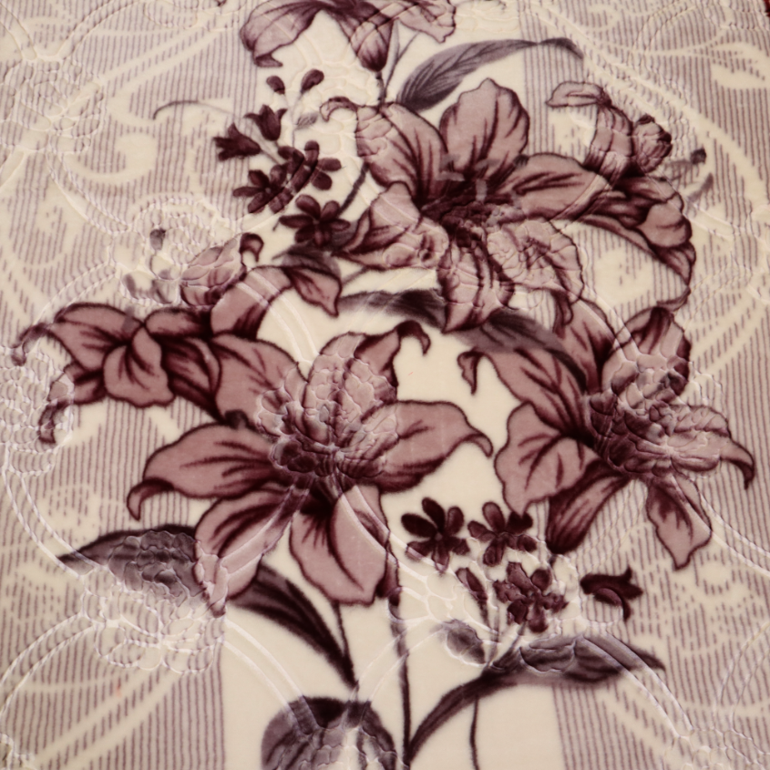 Harmony Single Bed Single Ply Blanket - Wine Thread