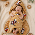 Baby Chic Hood Blanket - Apricot