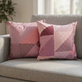 Printed Filled Cushions (Pair) - Pink Pop