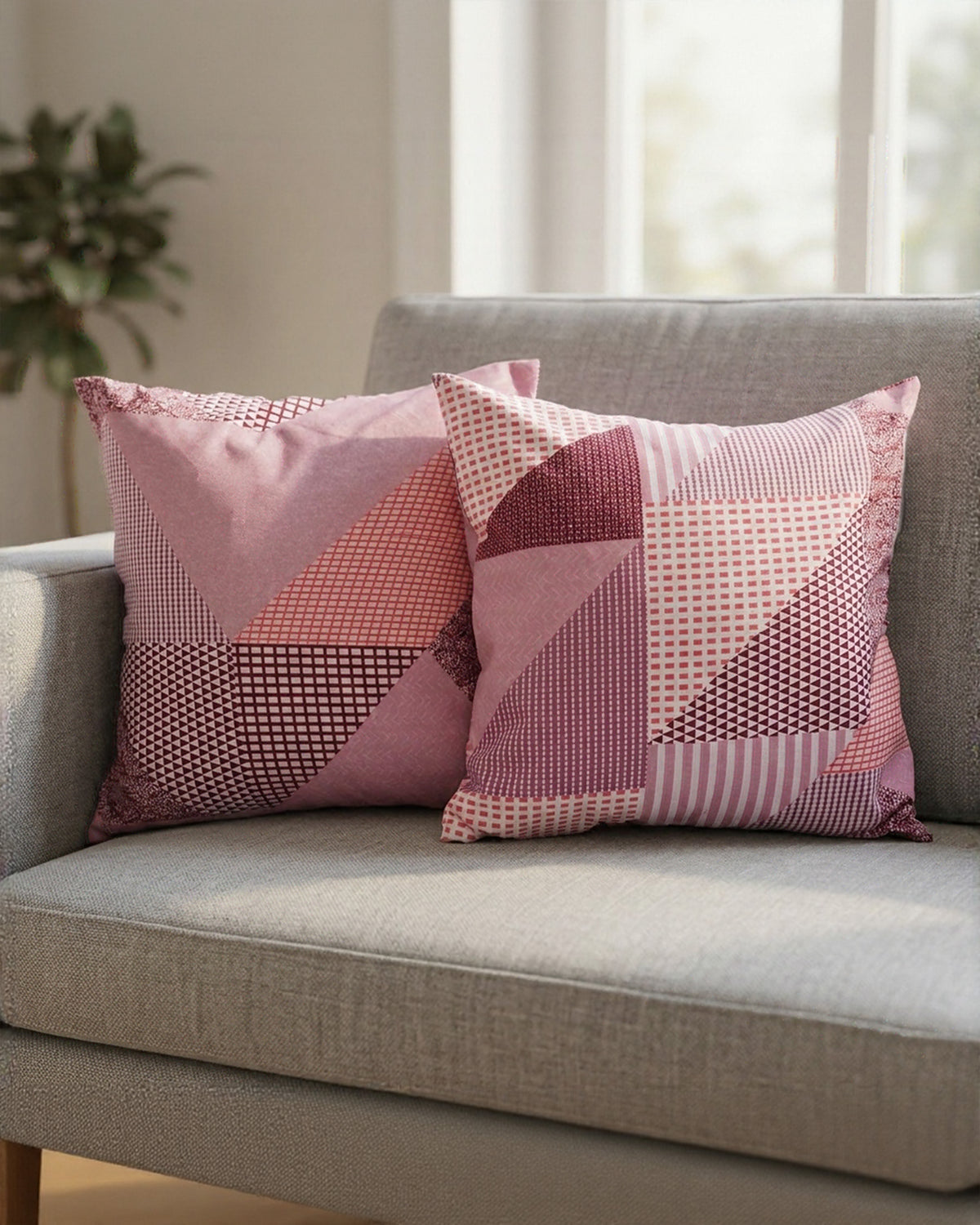 Pack of Printed Cushion Covers-Pink Pop