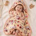 Little Star 1-Ply Hood Baby Blanket - Maple