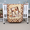 Tiny Tots Cot Baby Blanket - Biscotti