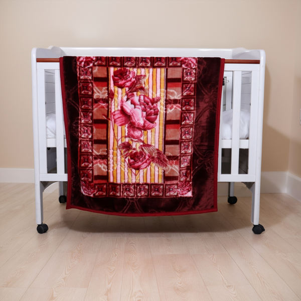 Royal Double Decker Baby Blanket - Ruby Petal