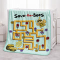Tiny Tots 2-Ply Cot Baby Blanket - Buzzy Mint
