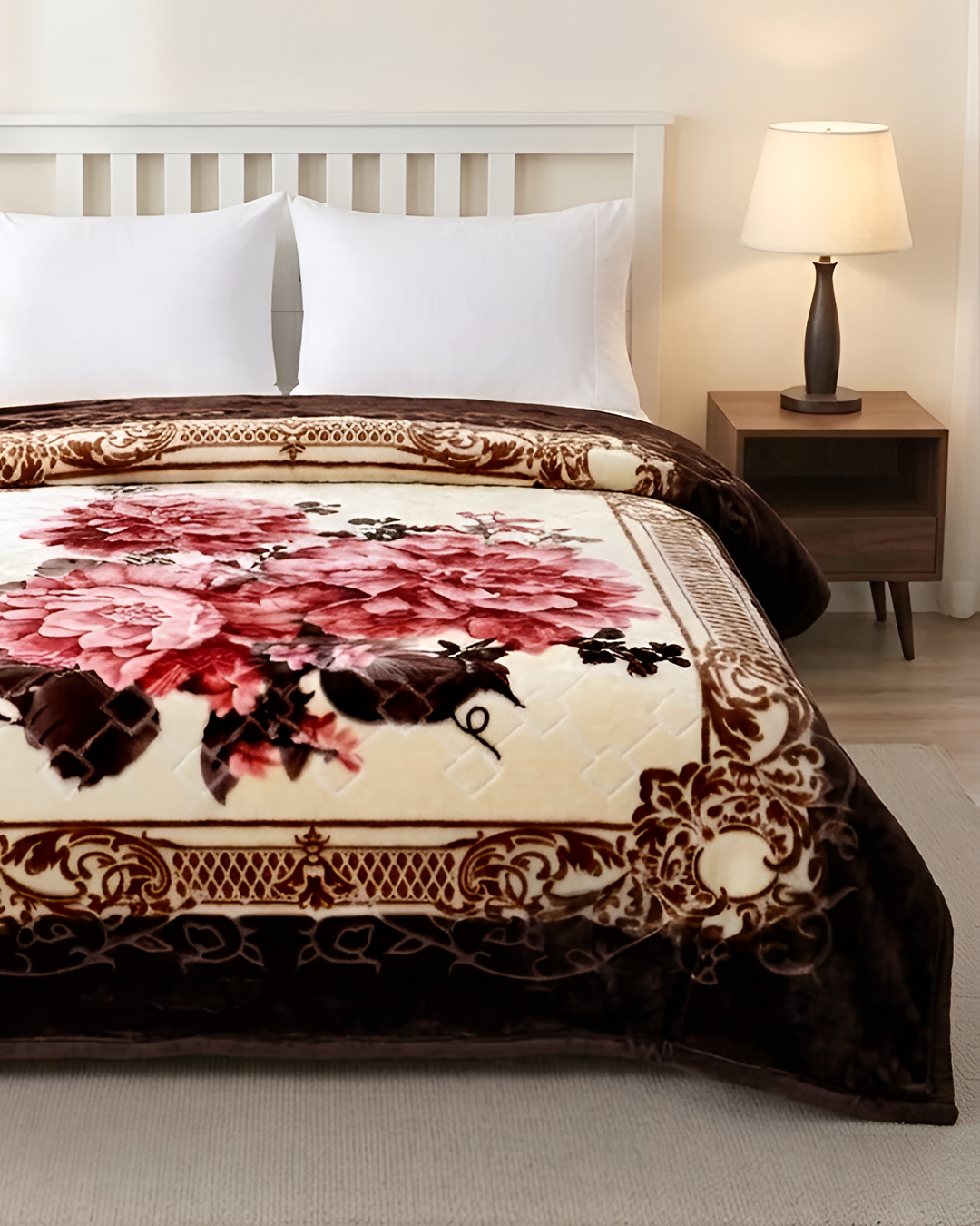 Heaven 4KG 2-Ply Double Bed Blanket-Brunette
