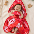 Little Star 1-Ply Hood Baby Blanket - Blossom
