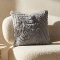 Solid Mink Cushion - Carbon